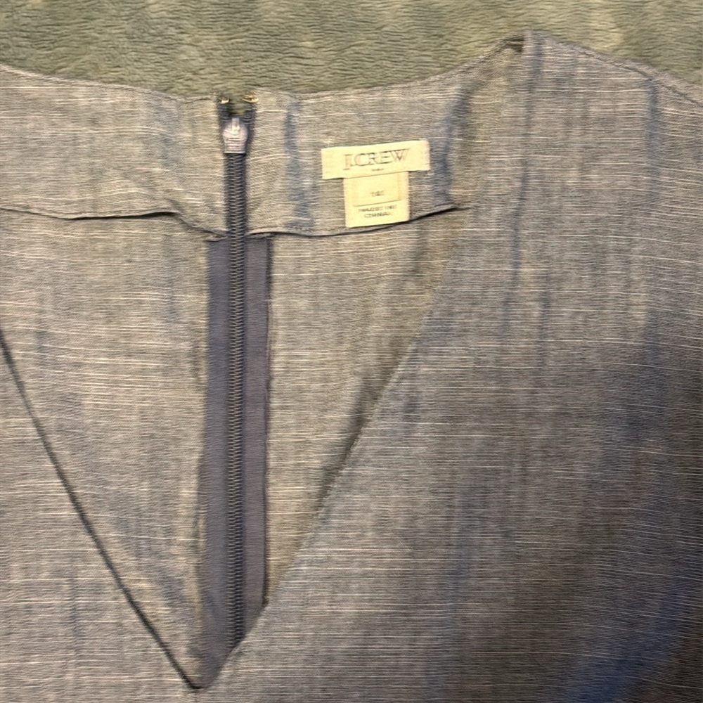 J. Crew chambray ruffle dress - Picture 5 of 9